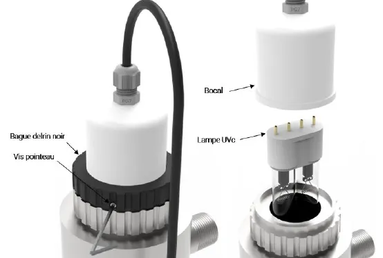 Cordon lampe + bocal FiltrO UV